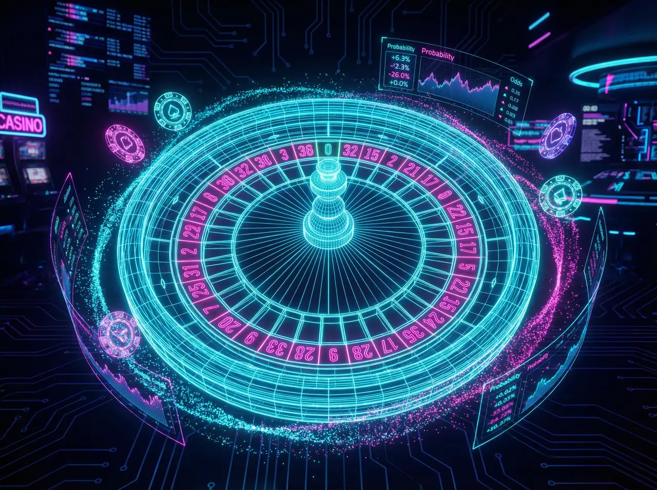 轮盘游戏量子引擎赛博转盘 - 炸金花小游戏